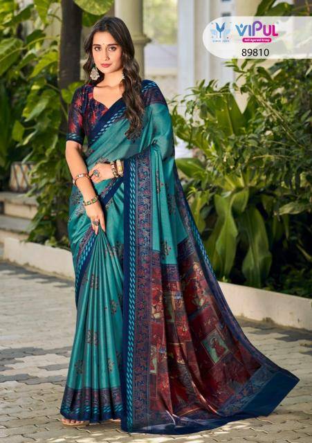 Vipul juliet chiffon saree export market in India